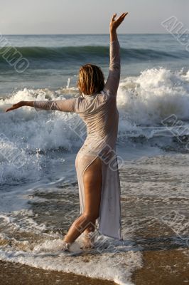 Girl on beach