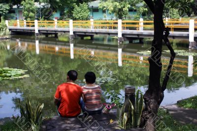 Couple in the garden