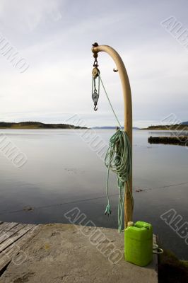 Pully block for boat