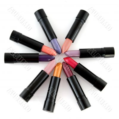 lipsticks circle