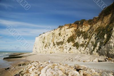 chalk cliffs Normandy