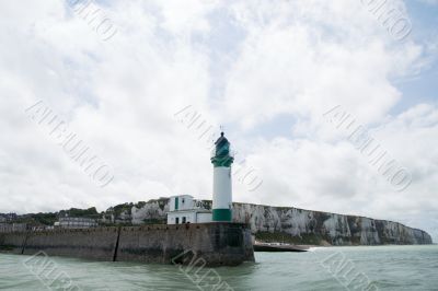 lighthouse coast Normandy