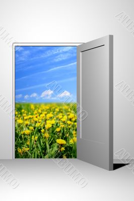 entrance to green field