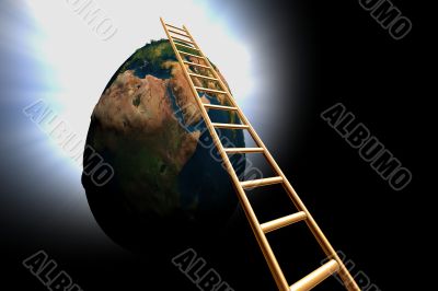 go up the world