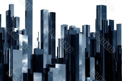 abstract skyscrapers 3d