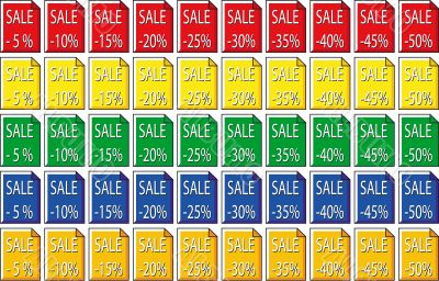 Vector Price Stickers