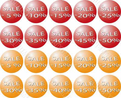 Vector Price Stickers