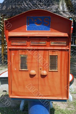 Red mailbox