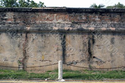 Wall of fort
