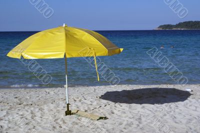 Yellow umbrella