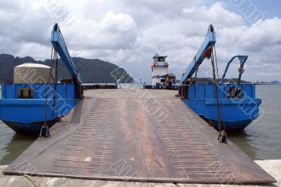 Blue ferry