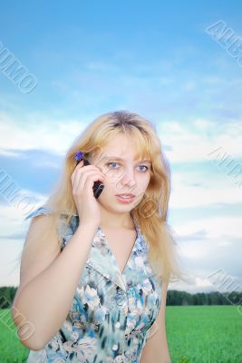 Business woman using a mobile phone