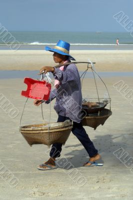 Vendor on the beach