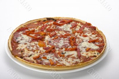 pizza on a plate