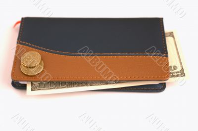 notebook with banknotes