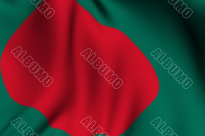 Rendered Bangladeshi Flag