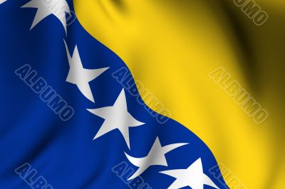 Rendered Bosnian Flag
