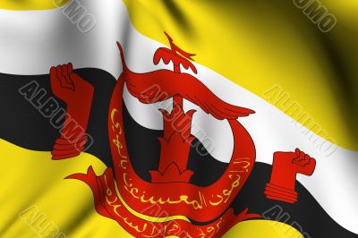 Rendered Bruneian Flag