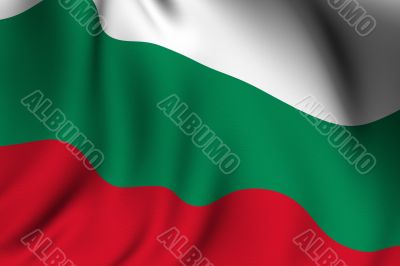Rendered Bulgarian Flag