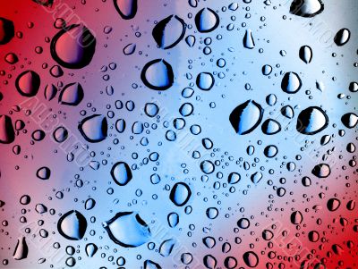 close-up of water drops background