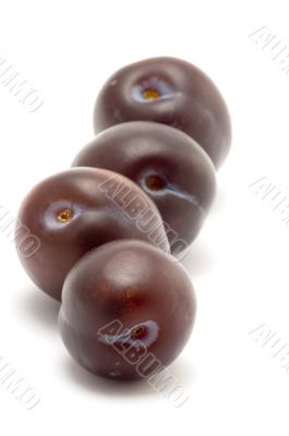 plum on white
