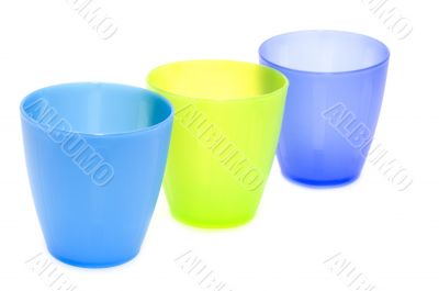 color plastic cups