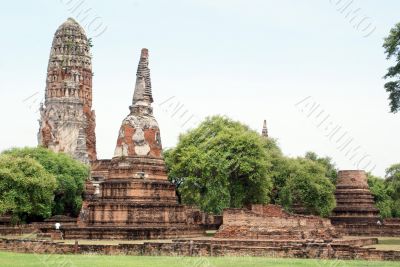 Stupas and ruins