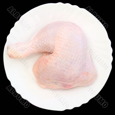 Raw chicken meat
