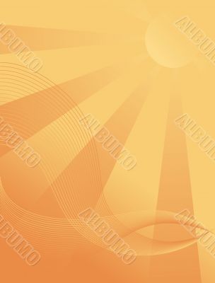 Orange Sun Background