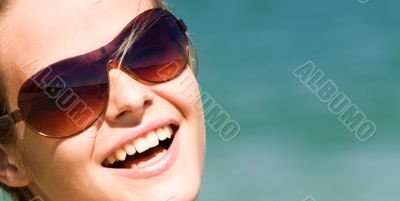 Girl with sunglasses