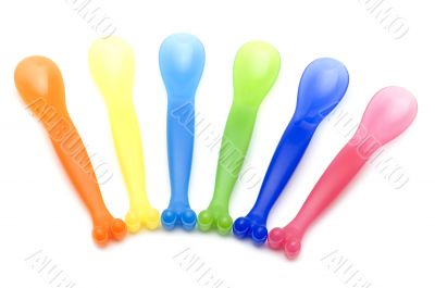 Plastic kitchen spoon