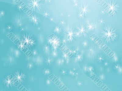Falling snowflakes