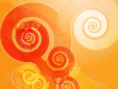 Abstract spiral swirls