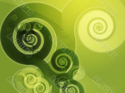 Abstract spiral swirls