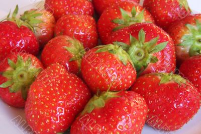 Fresh whole strawberries