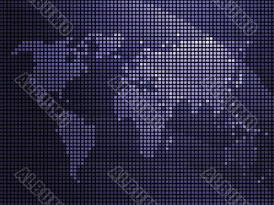 Mosaic world map