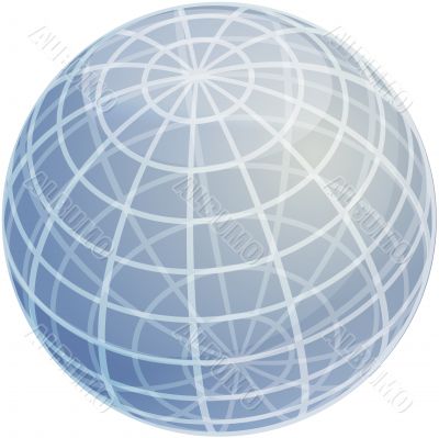 Grid sphere illustration