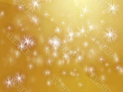Falling snowflakes