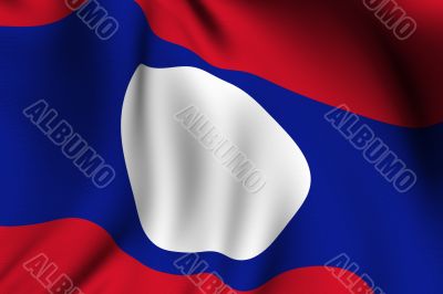 Rendered Lao Flag