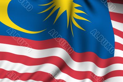Rendered Malaysian Flag