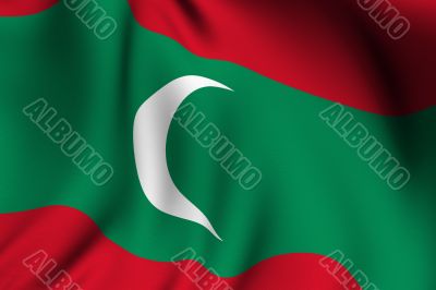 Rendered Maldivian Flag