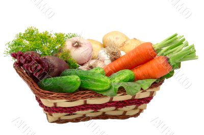Vegetable isolated on a whiteground.