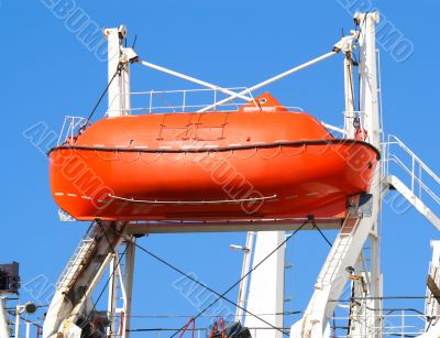 red lifeboat