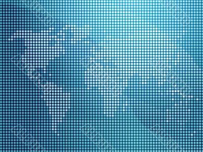 Mosaic world map