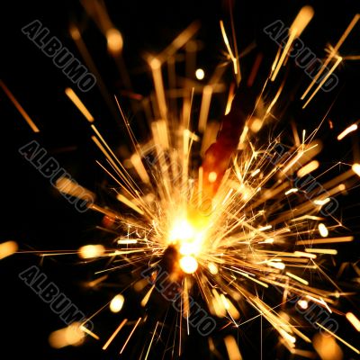 yellow sparkler
