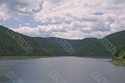 Clouds above the lake