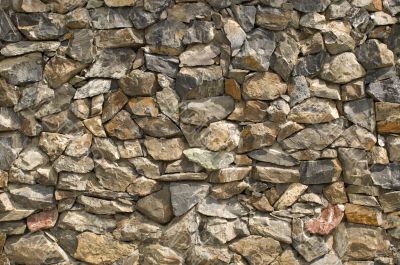 Stone wall.