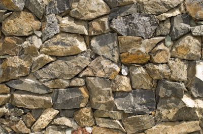 Stone wall.