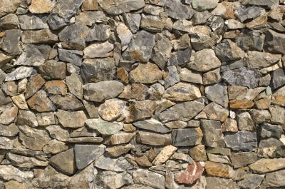Stone wall.