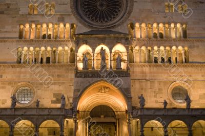 Cremona, Cathedral at night